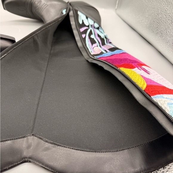 Colorful Desert Scene Embroidered Boots By NASTY GAL - Picture 15 of 17